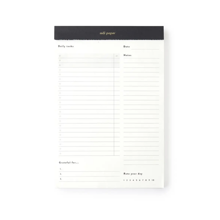 Daily Task Planner Pad